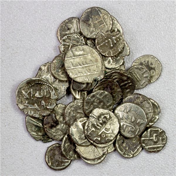 HABBARID etc.: LOT of 45 silver dammas