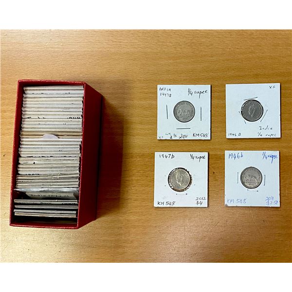 BRITISH INDIA: LOT of 39 coins