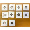 Image 2 : BRITISH INDIA: LOT of 11 silver 2 annas coins