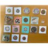 Image 2 : WORLDWIDE: LOT of 18 coins and exonumia items