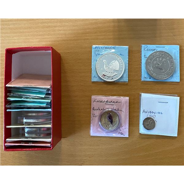 WORLDWIDE: LOT of 17 coins and 1 token