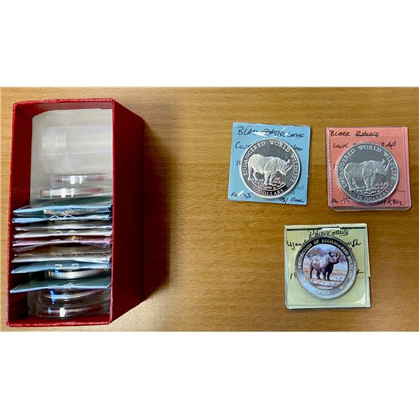 WORLDWIDE: LOT of 17 coins