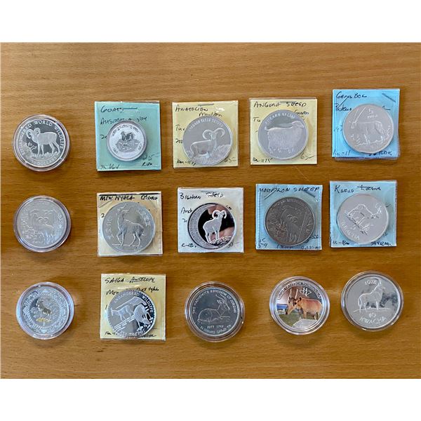 WORLDWIDE: LOT of 15 coins