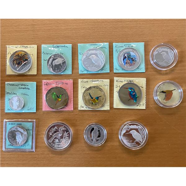 WORLDWIDE: LOT of 14 coins