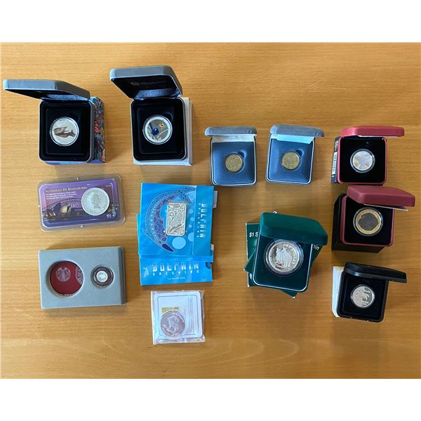 WORLDWIDE: LOT of 14 coins