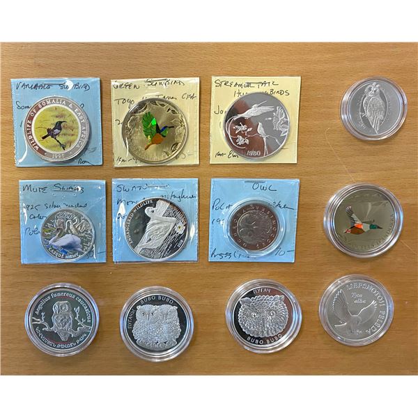 WORLDWIDE: LOT of 11 coins and 1 medal