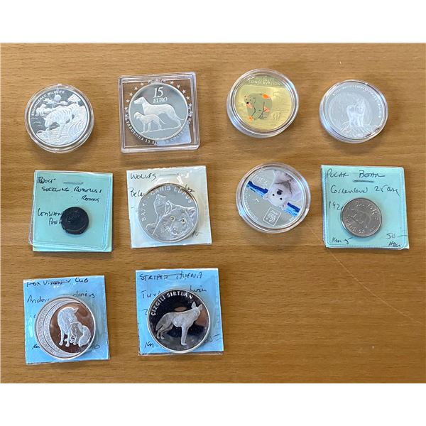 WORLDWIDE: LOT of 10 coins