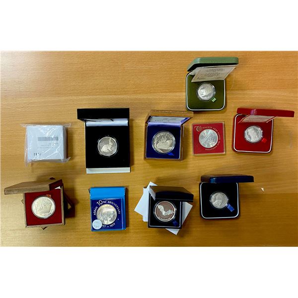 WORLDWIDE: LOT of 8 coins and 4 medals