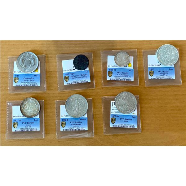 WORLDWIDE: LOT of 7 coins