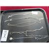 Image 1 : 5-Silver Necklaces - 5 X $
