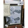 Image 1 : Framed Autographed Picture Ted Williams, Joe Dimaggio w/COA