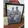 Image 1 : Framed Autographed Picture Willie Mays & Hank Aaron w/COA