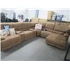 Image 1 : Brown Fabric 7 Pc. Sectional Sofa