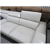 Image 3 : Grey Leather Sectional Sofa