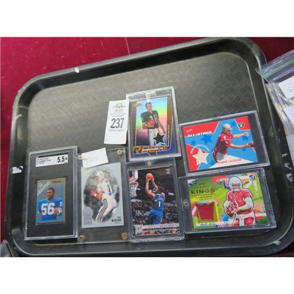 6-Collector Football, Basketball Cards - 6 X $