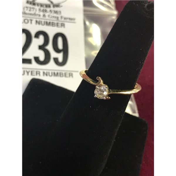 14K Diamond Ring .24ct