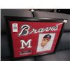 Image 1 : Framed Autographed Photo Eddie Mathews w/COA