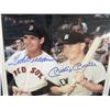 Image 2 : Framed Autographed Photo Ted Williams & Mickey Mantle w/COA - 22" x 19"