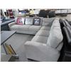 Image 1 : Grey Fabric 2 Pc. Sectional Sofa