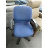Image 1 : Blue Fabric Office Chair