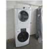 Image 1 : Stacked Frigidaire White Electric Dryer, Kenmore Front Load Washer