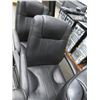 Image 3 : 3-Black Leather Highback Armchairs - 3 X $