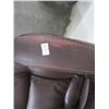 Image 3 : Brown Leather Rolling Office Chair