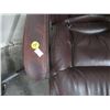 Image 2 : Brown Leather Rolling Office Chair