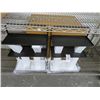 Image 1 : Black Metal Vanity Wall Shelf (Box of 2)