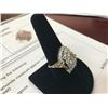 Image 3 : 14K YG Diamond Ring w/31 Round Diamonds 60.g
