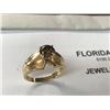 Image 2 : 14K YG Diamond Ring - One Round Diamond In Prong Set 3.5g