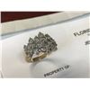 Image 2 : 14K YG Diamond Ring w/23 Round Diamonds 6.2g