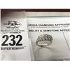 Image 1 : 14K WG Diamond Ring w/10 Round Diamonds 3.8g