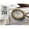 Image 1 : 18K YG Sapphire Bracelet w/17 Round & Oval Cabochon Sapphires 26.9g