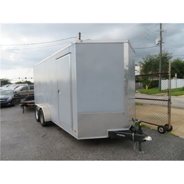 2021 Covered Wagon 18' Vnose T/A Encl. Trlr. w/Ramp