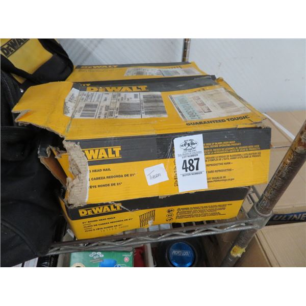 4-Box of Dewalt 21 Round Nail Heads - 4 X $