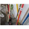 Image 2 : Corner Lot of Yard Tools & Brooms