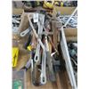 Image 1 : Large Lot of Pipe Wrenches, Pry Bars, Hammers & More