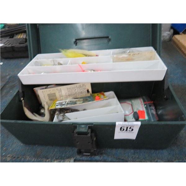 Green Tackle Box w/Tackle