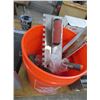 Image 3 : Grey Toolbox w/Tools, Home Depot Bucket