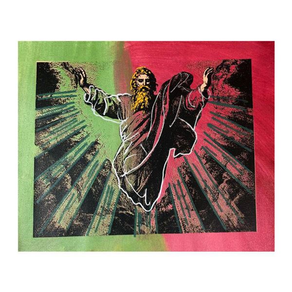 Steve Kaufman (1960-2010) "Creation" Hand Signed and Numbered Limited Edition Hand Pulled silkscreen