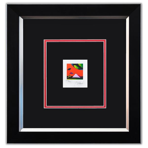 Peter Max- Original Lithograph "Jumper with Two Pyramids (Mini)"