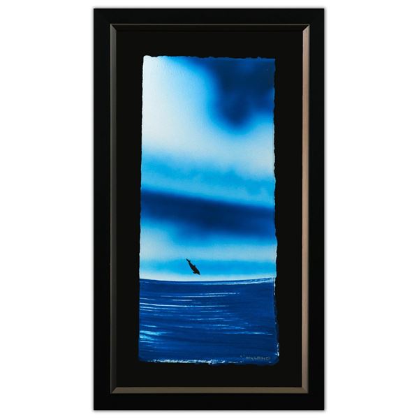 Wyland- Original Watercolor Painting on Deckle Edge Paper "Dolphin"