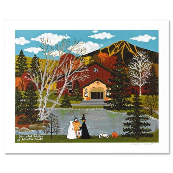 Jane Wooster Scott, "Ghosts and Goblins" Limited Edition Lithograph, Numbered and Hand Signed with L