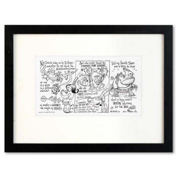 Bizarro, "Seuss Confusion" is a Framed Original Pen & Ink Drawing by Dan Piraro, Hand Signed with Le