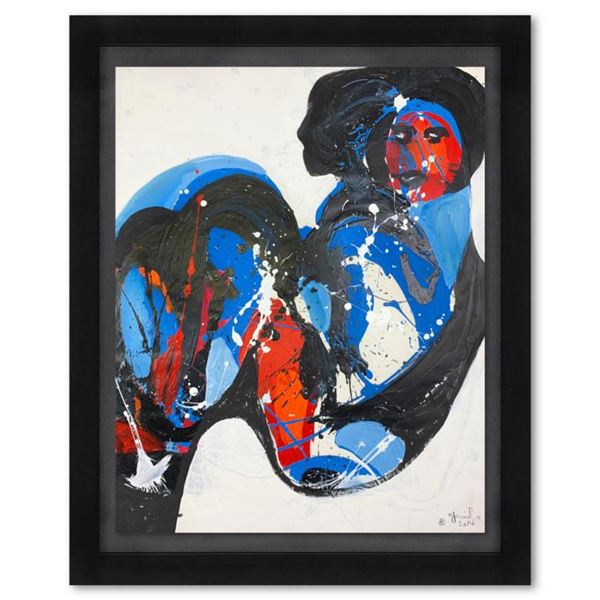Jenik Cook, Framed Original Acrylic Painting, Hand Signed, Letter of Authenticity.