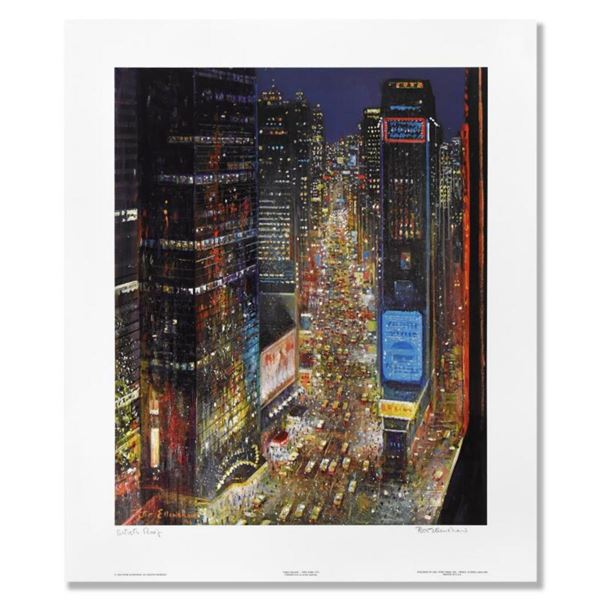 Peter Ellenshaw (1913-2007), "Times Square New York City" Limited Edition Lithograph, Numbered and H