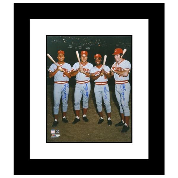 "The Big Four" Framed Photograph Autographed by the Big Red Machine's Johnny Bench, Tony Perez, Joe 