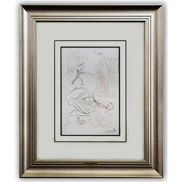 Salvador Dali- Original Etching "La Quete du Graal"