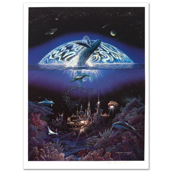 "Hope for the Future" Limited Edition Mixed Media (26.5" x 35") by Robert Lyn Nelson. Numbered and H